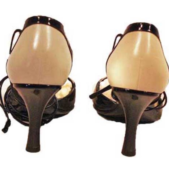 CHANEL GLADIATOR STILETTOS, Sz 7.5B, HEEL 3 inch, MADE ITALY, TAGS ON NEVER WORN - Picture 2 of 14